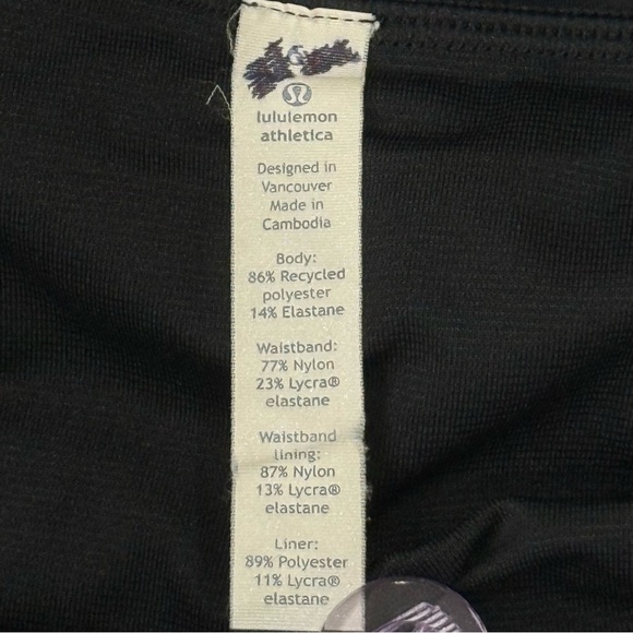 Lululemon Run Times Short 4-way Stretch 4" Black Size 6 Jogging Active Sporty - Picture 10 of 12